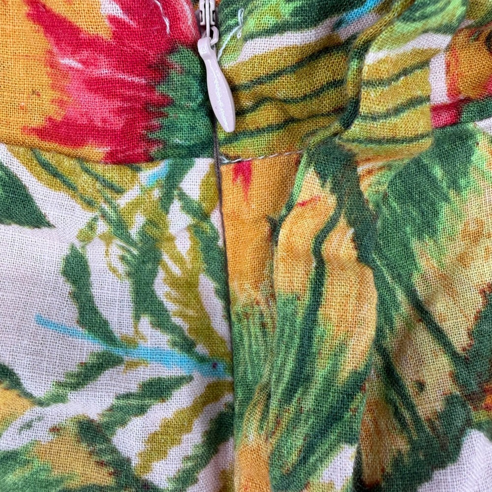 Tropical Floral Halter Wide Leg Jumpsuit Tropical Resort Boho Summer Vacation - Picture 4 of 10